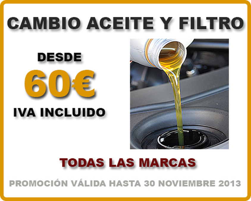 ACEITE Y FILTRO POR 49.99€