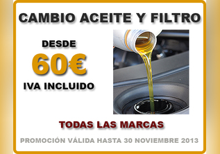 ACEITE Y FILTRO POR 49.99€